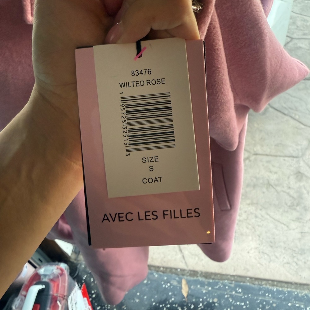 Avec Les Filles Pink Pea Coat - Picture 6 of 6